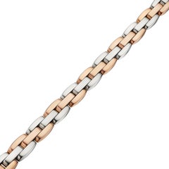 Van Cleef & Arpels Link en or rose blanc bicolore