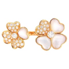 Van Cleef & Arpels, bague Cosmos Between the Finger en or rose et diamants MOP 52