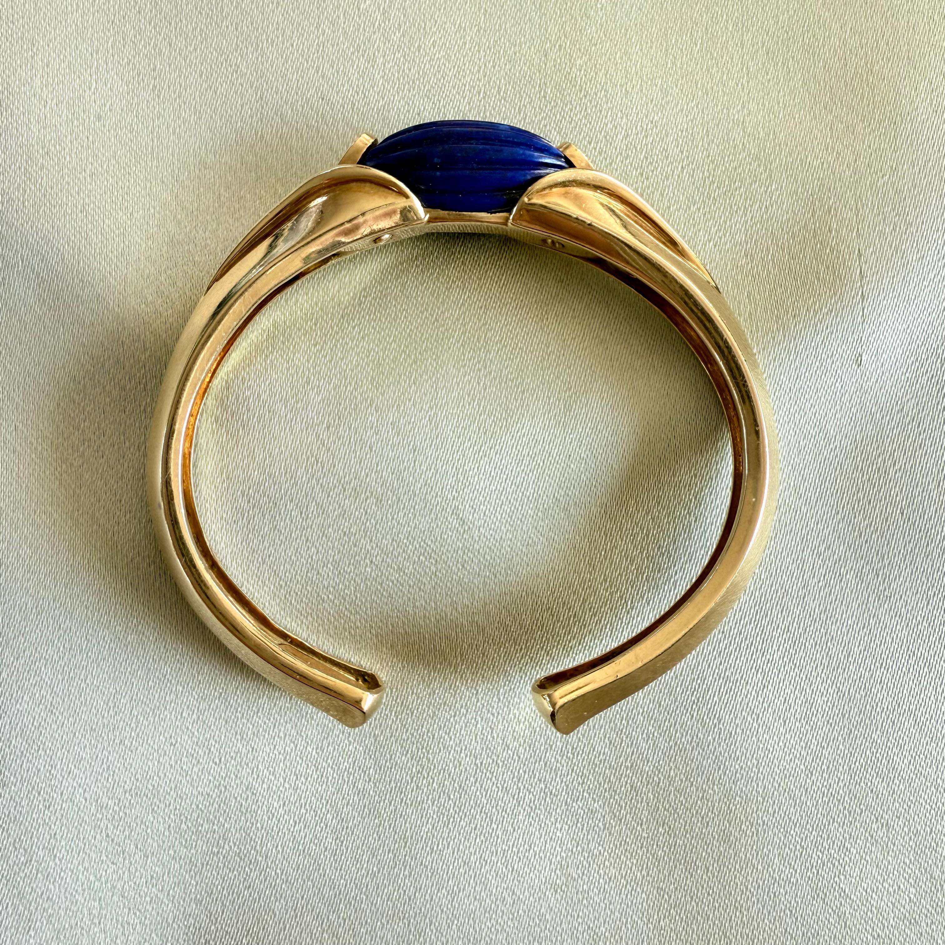Pulsera Van Cleef & Arpels VCA con diamantes y lapislázuli de 18 quilates en venta 9