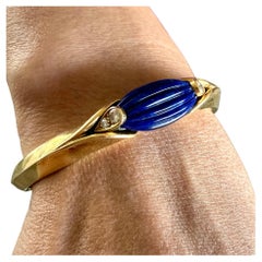 Pulsera Van Cleef & Arpels VCA con diamantes y lapislázuli de 18 quilates