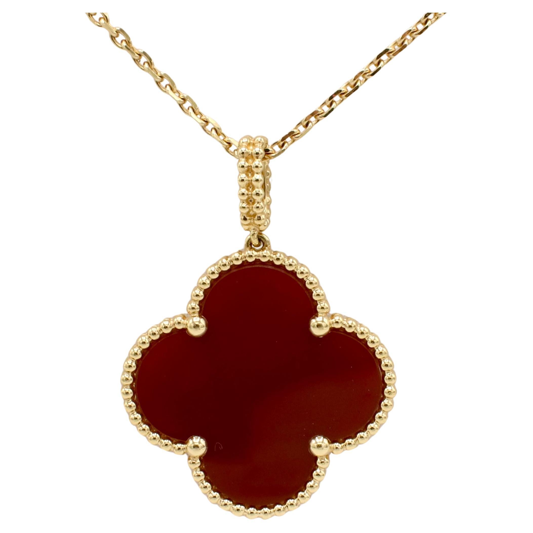 van cleef red necklace