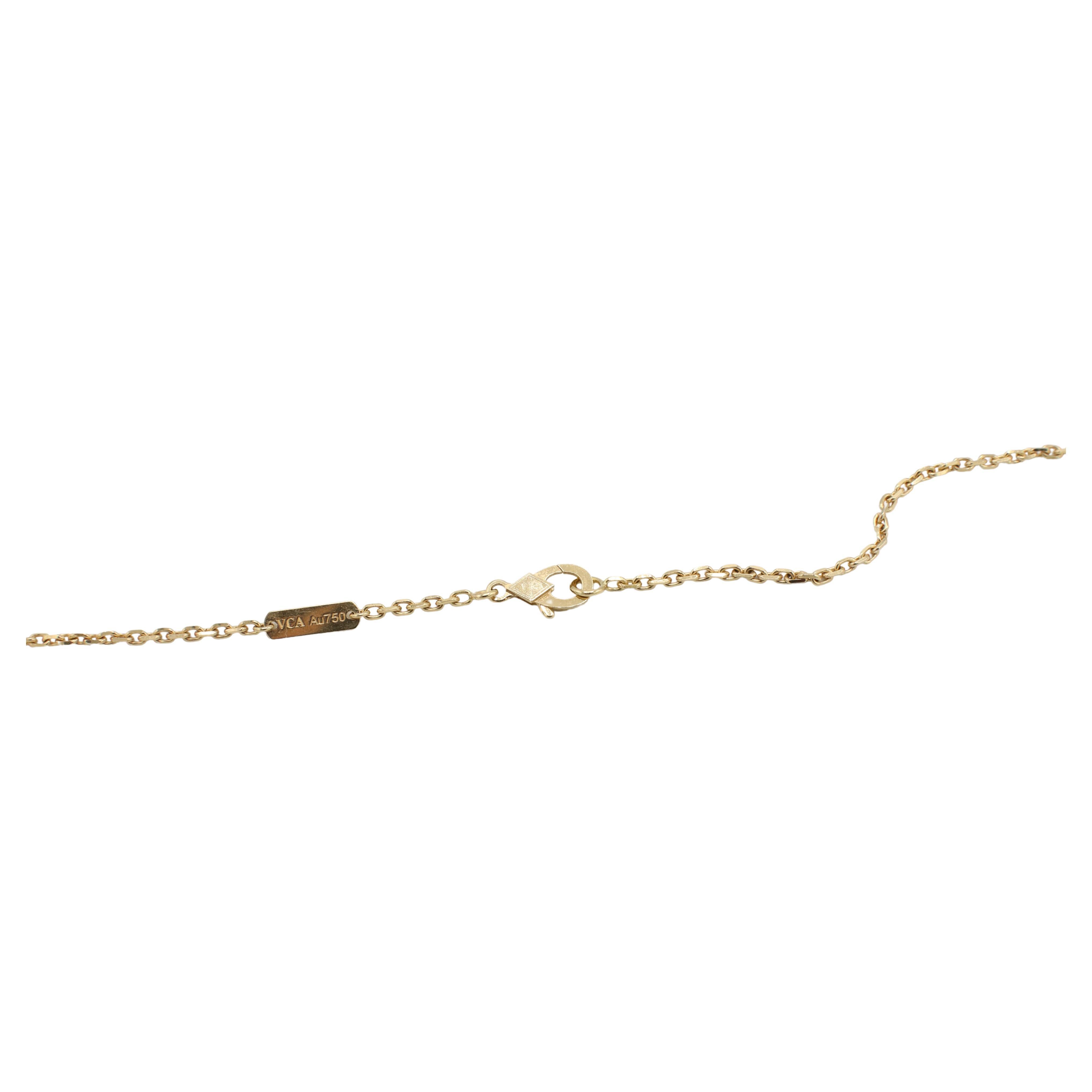 Modern Van Cleef & Arpels VCA Magic Alhambra Carnelian Long Pendant Necklace