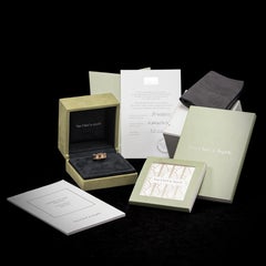 Van Cleef & Arpels VCA Perlée Signature Ring 18K Rose Gold Full Set Box Papers