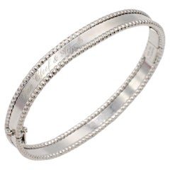 Van Cleef & Arpels VCA Perlée Signature White Gold Bracelet 