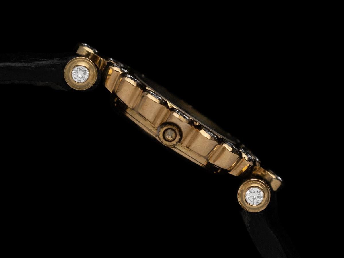 Van Cleef & Arpels VCA Rare Ladies Cocktail Watch - 18K Gold & Factory Diamonds For Sale 1
