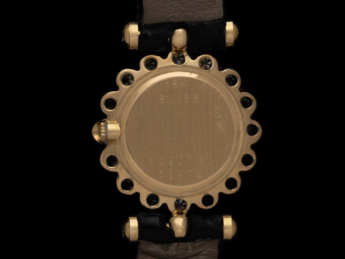 Van Cleef & Arpels VCA Rare Ladies Cocktail Watch - 18K Gold & Factory Diamonds For Sale 3