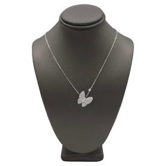 Van Cleef & Arpels VCA Halskette mit natürlichem Schmetterlings-Diamant-Anhänger, Box & COA