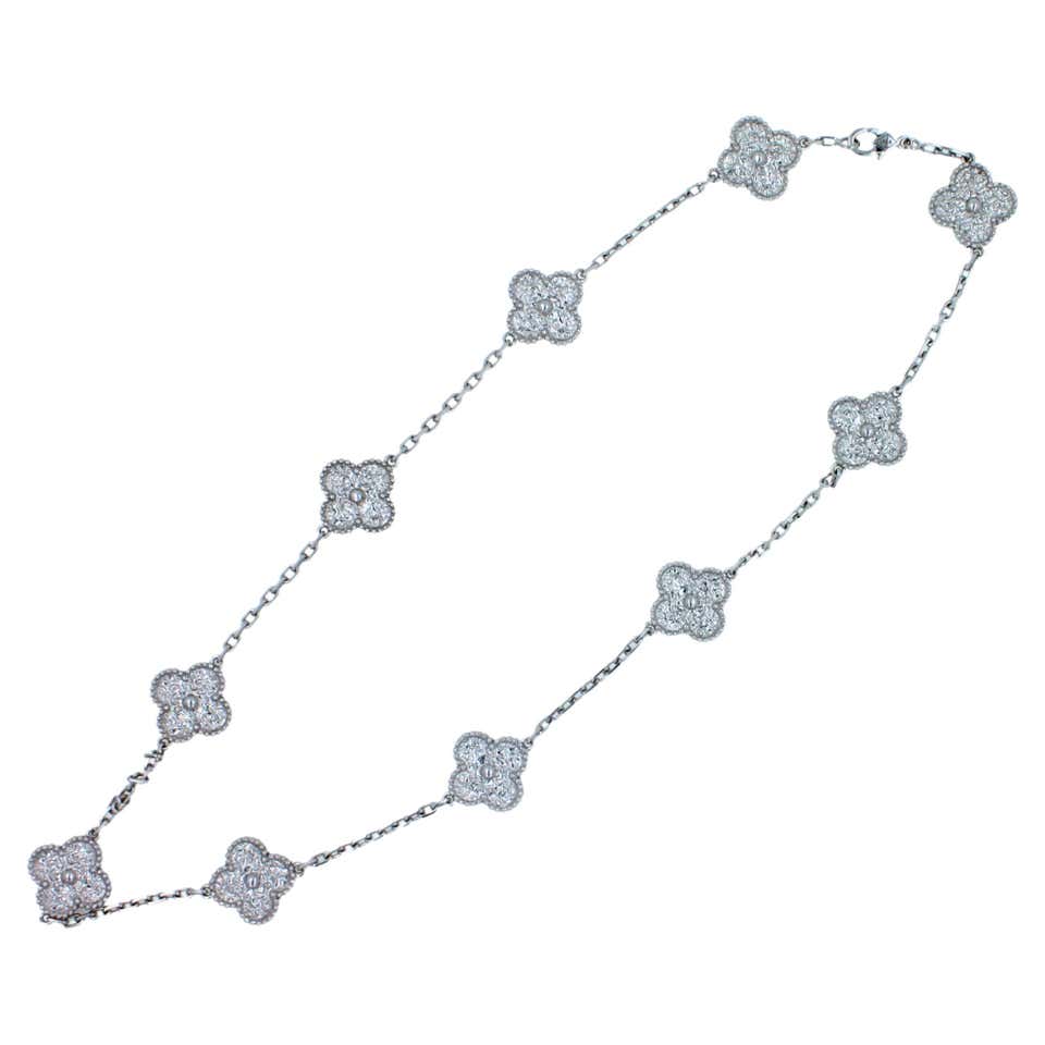 Van Cleef and Arpels Vintage Alhambra Red Carnelian 10 Motif Gold ...