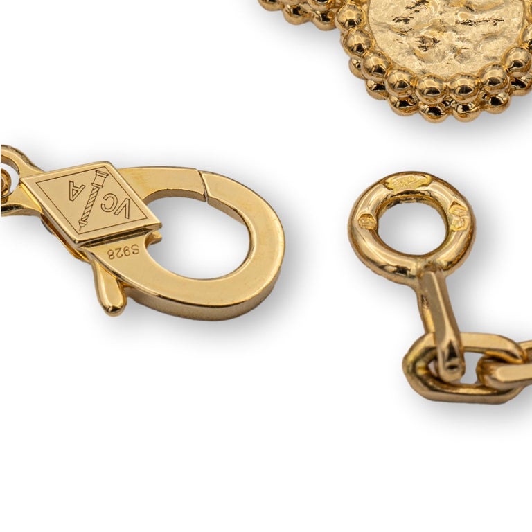 Van Cleef & Arpels 10 Motif Alhambra Rose Gold Necklace – Van Rijk