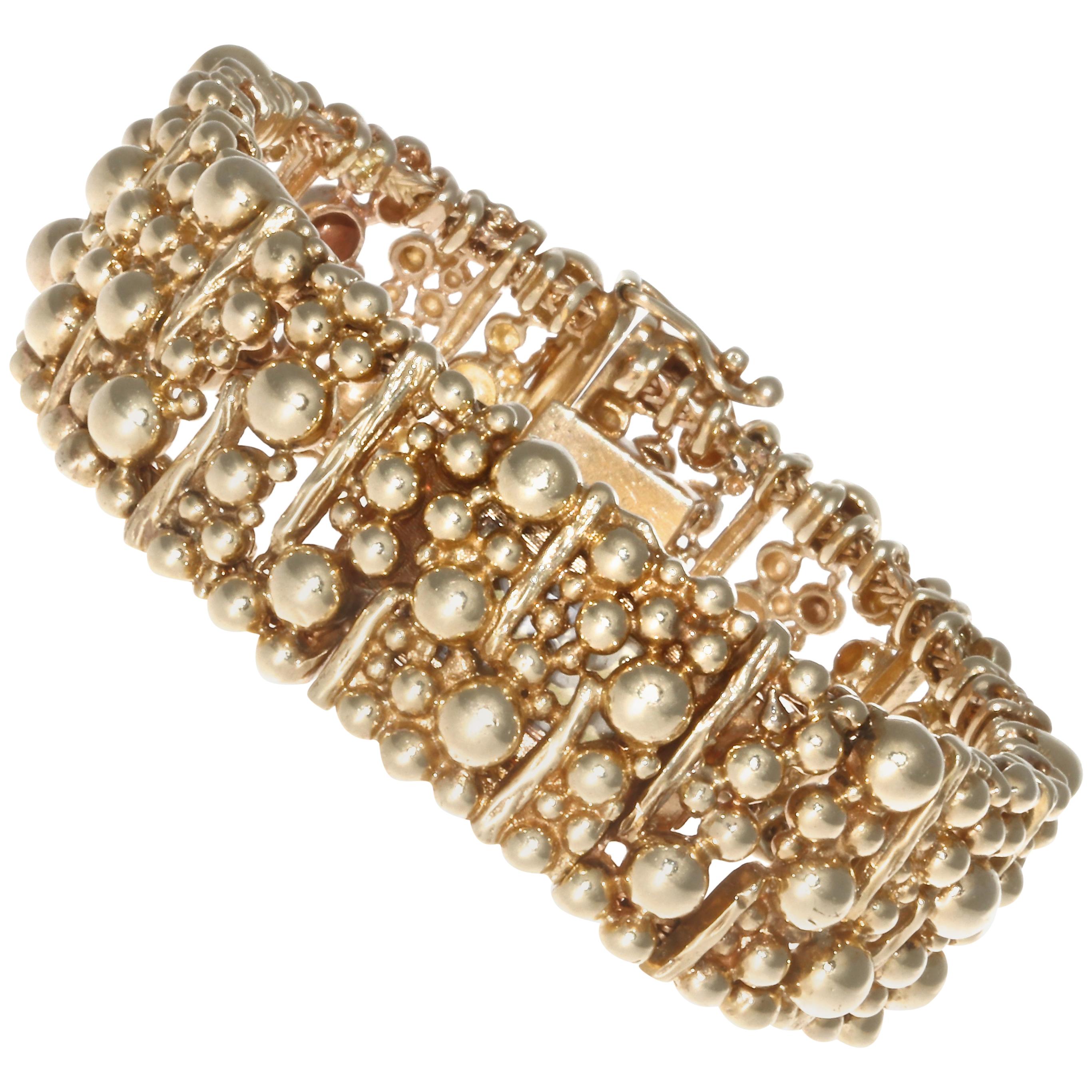 Van Cleef 
Arpels Vintage 14 Karat Gold Watch Bracelet