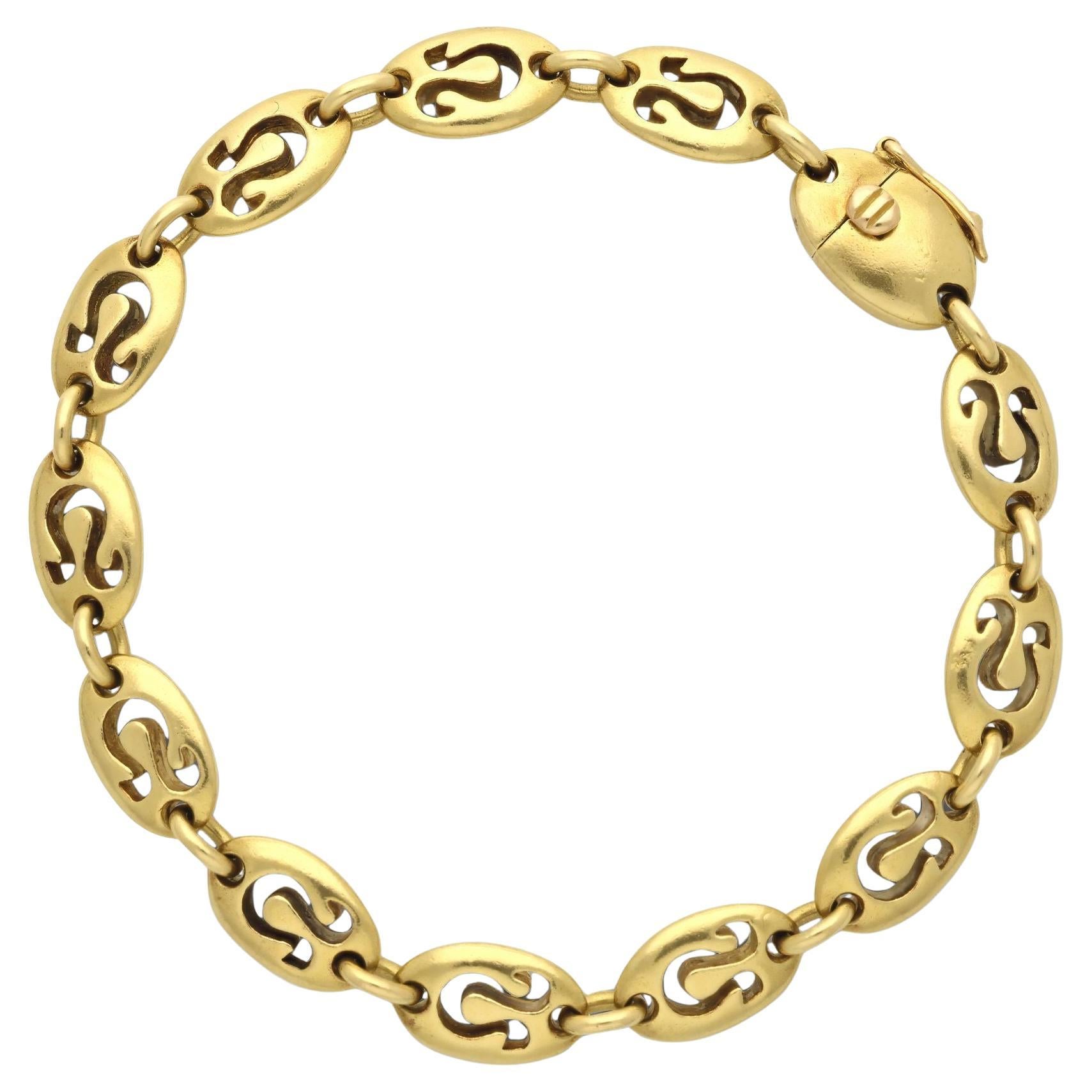 Van Cleef &Arpels Vintage 18ct Yellow Gold Zodiac Bracelet