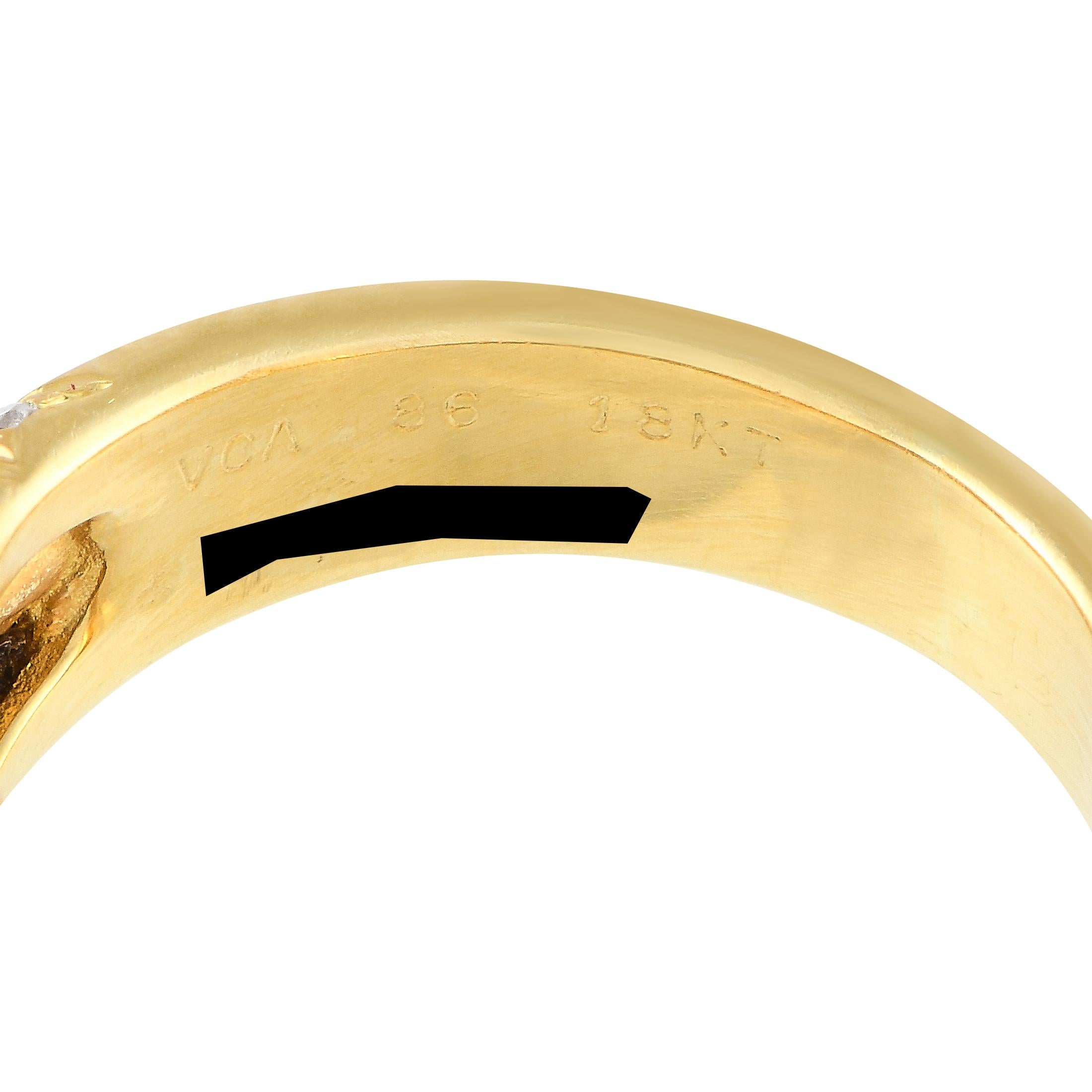 Van Cleef Arpels, bague d'éternité demi-éternité en or 18 carats avec diamants 1,29 carat VC04-112724 Excellent état - En vente à Southampton, PA