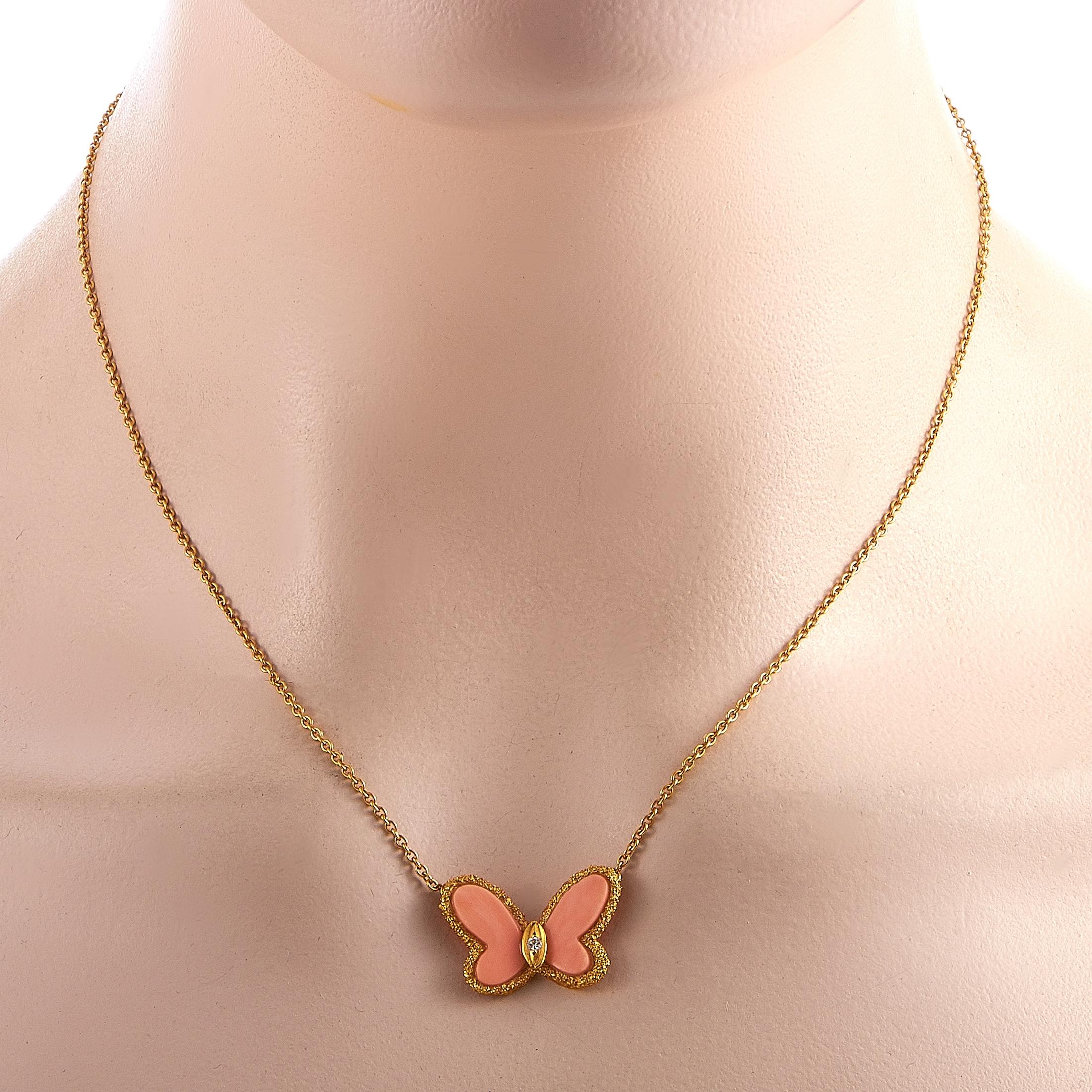 vintage van cleef butterfly necklace