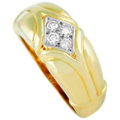Van Cleef & Arpels Vintage 18 Karat Yellow Gold 0.21 Carat Diamond Ring