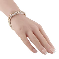 Van Cleef & Arpels Vintage 18K Gelbgold 0,22ct Diamant-Armband  VC01-012926