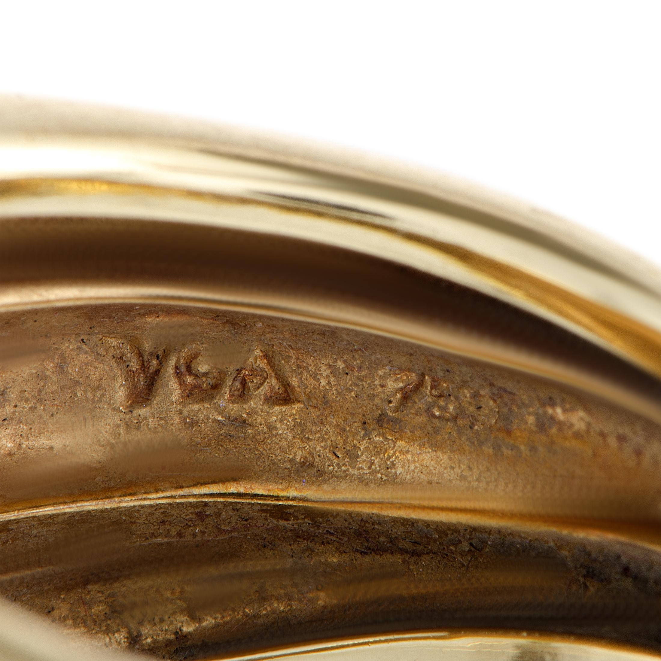 Van Cleef & Arpels Vintage 18 Karat Yellow Gold Band Ring 2