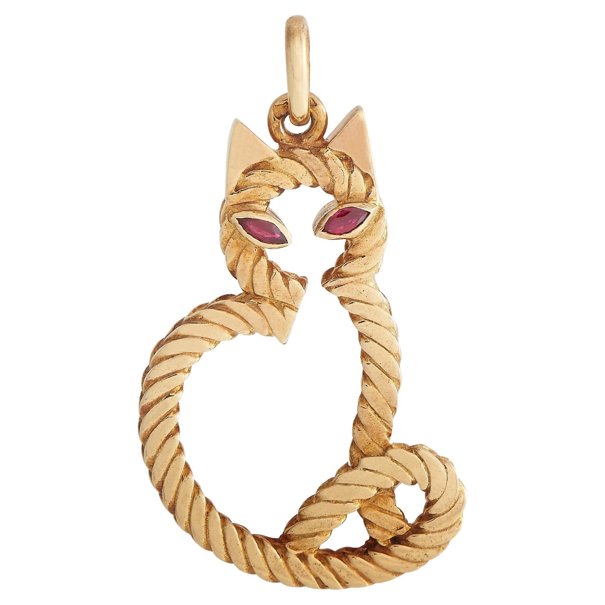 Van Cleef and Arpels Gold Virgo Zodiac Pendant at 1stDibs van cleef