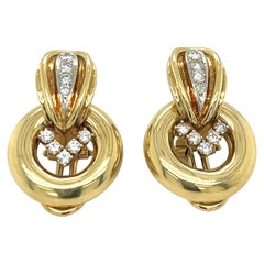 Van Cleef & Arpels Vintage 18kt Gold & Diamond Earring