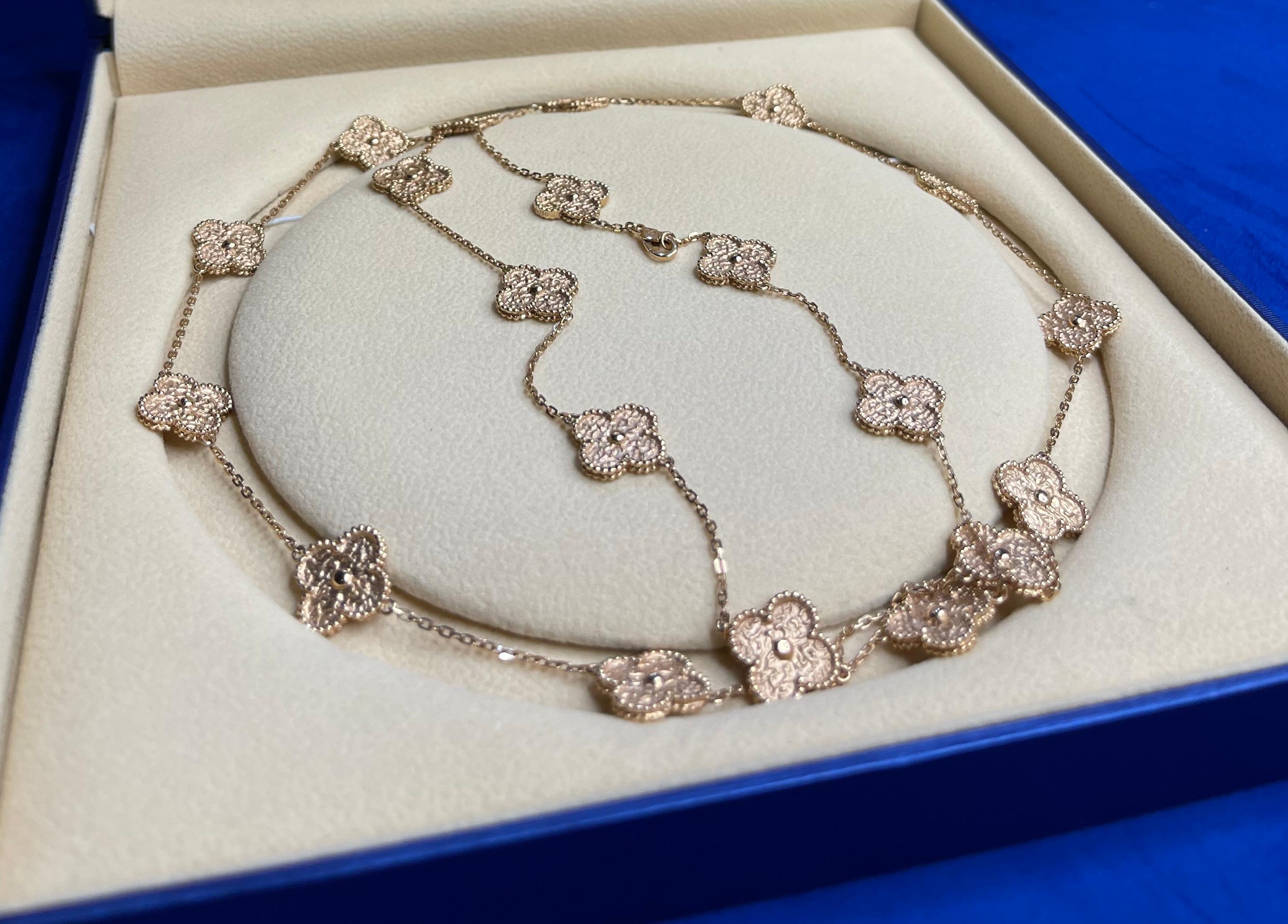 Full Item Details
18K Rose Gold / AU 750
Length of Necklace: 38 Inches Long
Total Weight: 47.20 grams
