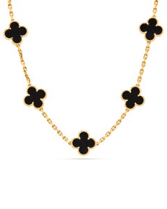 Van Cleef & Arpels Vintage 20 Motif Onyx necklace