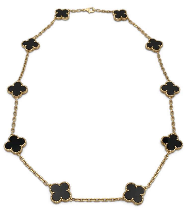 van-cleef-and-arpels-vintage-alhambra-10-motif-onyx-necklace-at-1stdibs