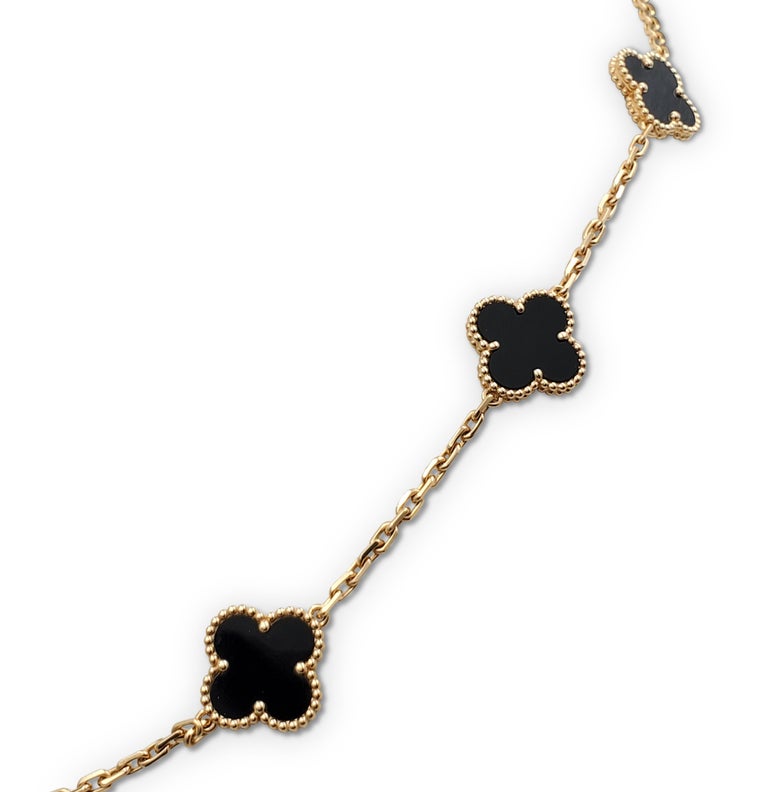 van-cleef-and-arpels-vintage-alhambra-10-motif-onyx-necklace-at-1stdibs