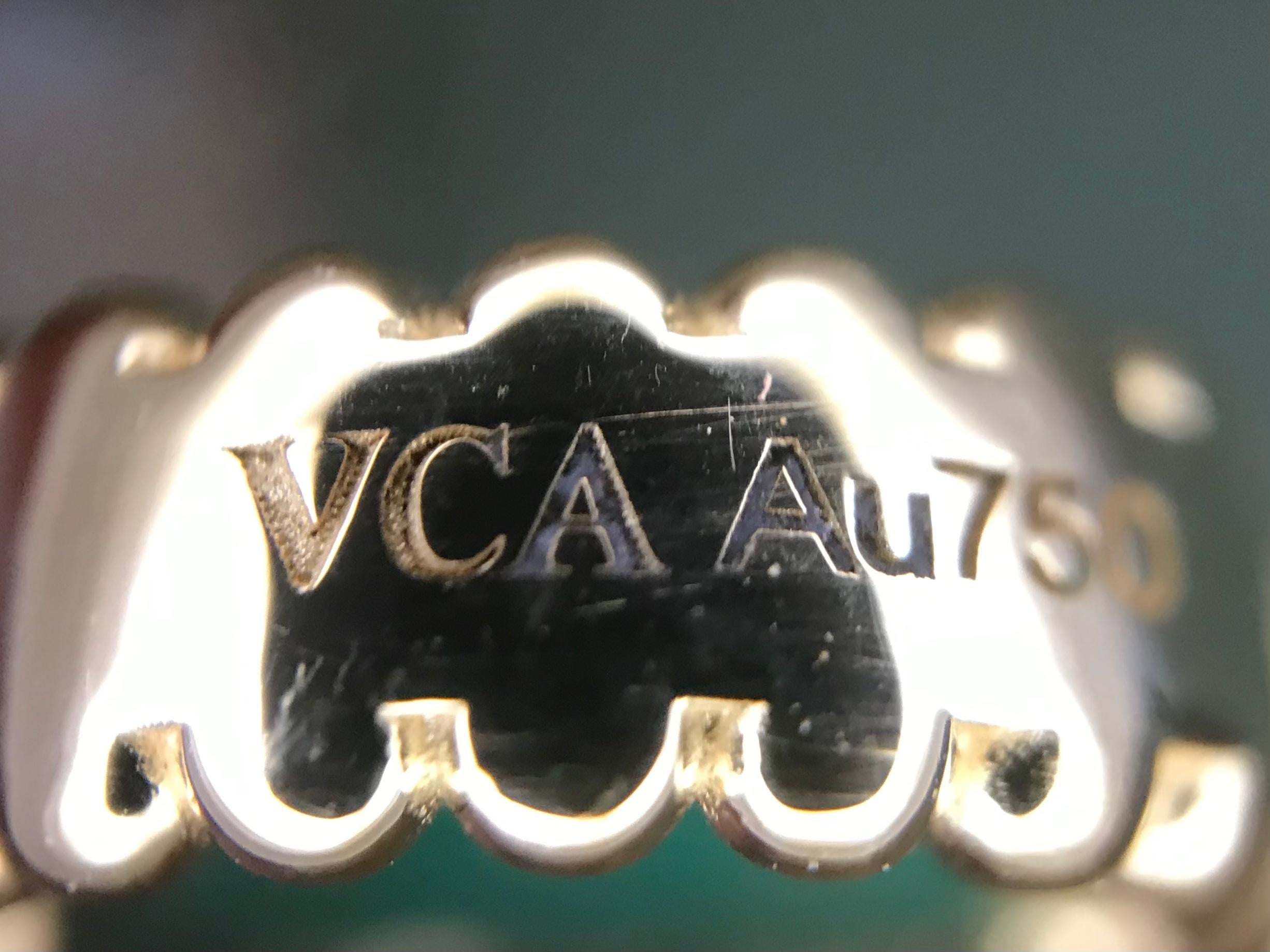 Van Cleef Arpels Vintage Alhambra 10 motifs Malachite Diamond Necklace, YG 9