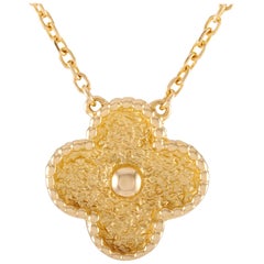 Van Cleef 
Arpels Vintage Alhambra 18 Karat Yellow Gold Pendant Necklace