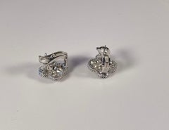 Van Cleef & Arpels Vintage Alhambra 18k White Gold and Diamonds Earrings