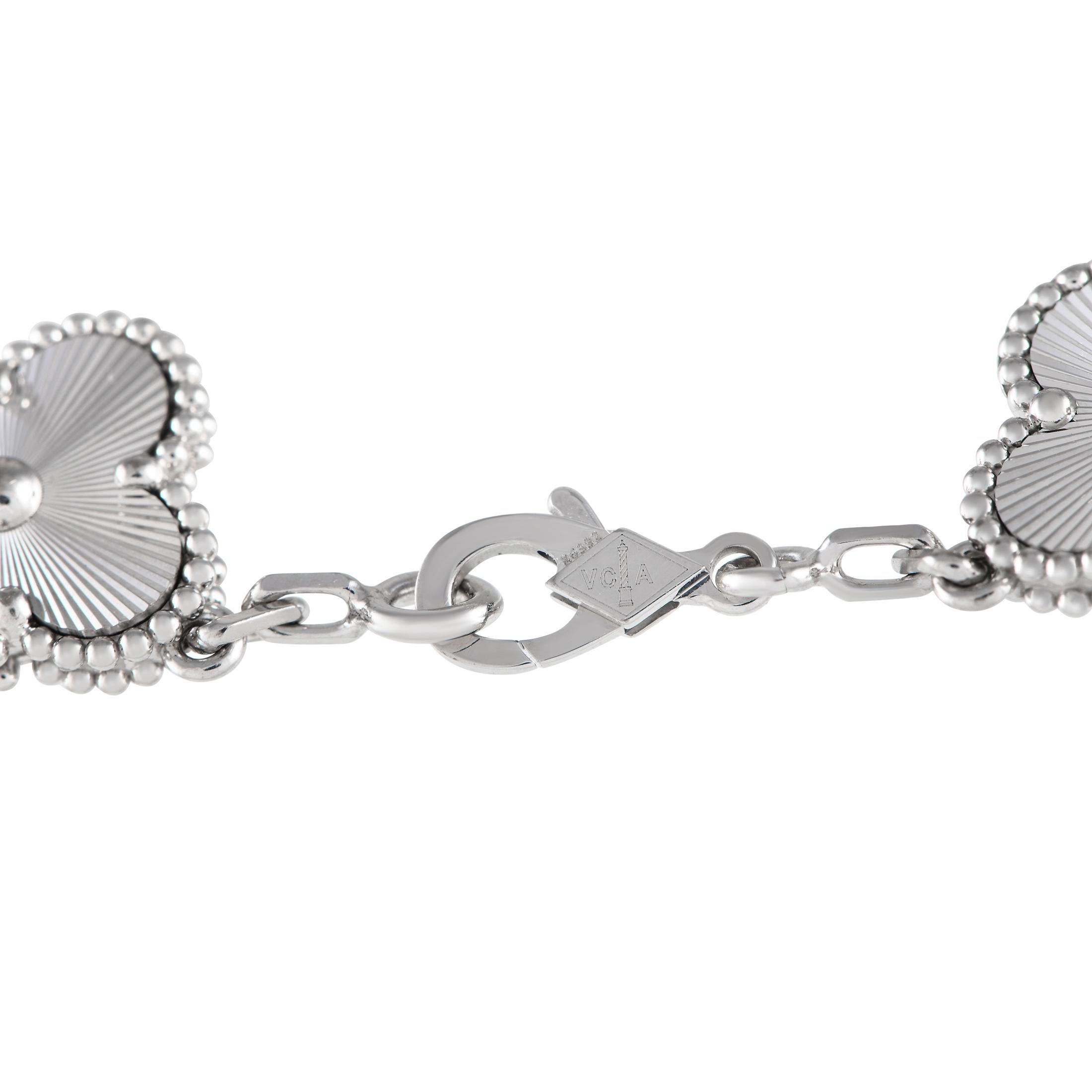 van cleef white gold bracelet