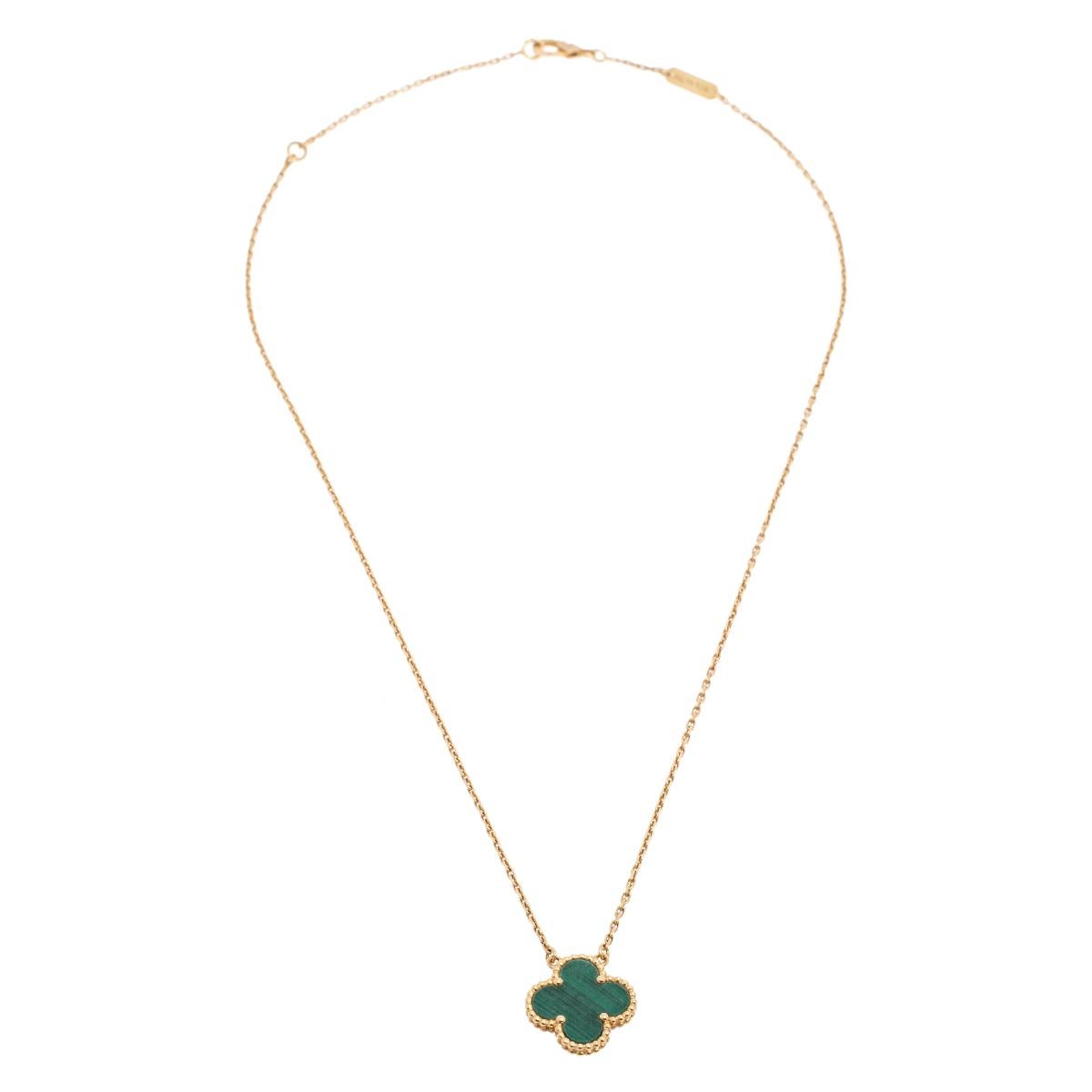 Van Cleef & Arpels’ Alhambra jewel was first created in 1968, and the Vintage Alhambra creations remain faithful to its timeless elegance. The iconic clover motif is a potent symbol of luck and comes adorned with signature bead setting on the
