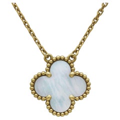 Van Cleef & Arpels Vintage Alhambra 18K Yellow Gold Mother-of-Pearl Necklace