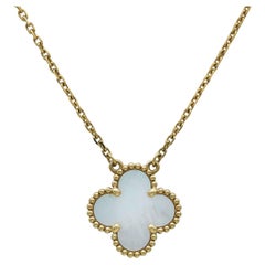 Van Cleef & Arpels Vintage Alhambra 18K Yellow Gold Mother-of-Pearl Necklace