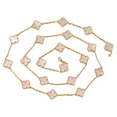 Van Cleef & Arpels Vintage Alhambra 20 Motivo Madreperla Collana in oro 18 carati