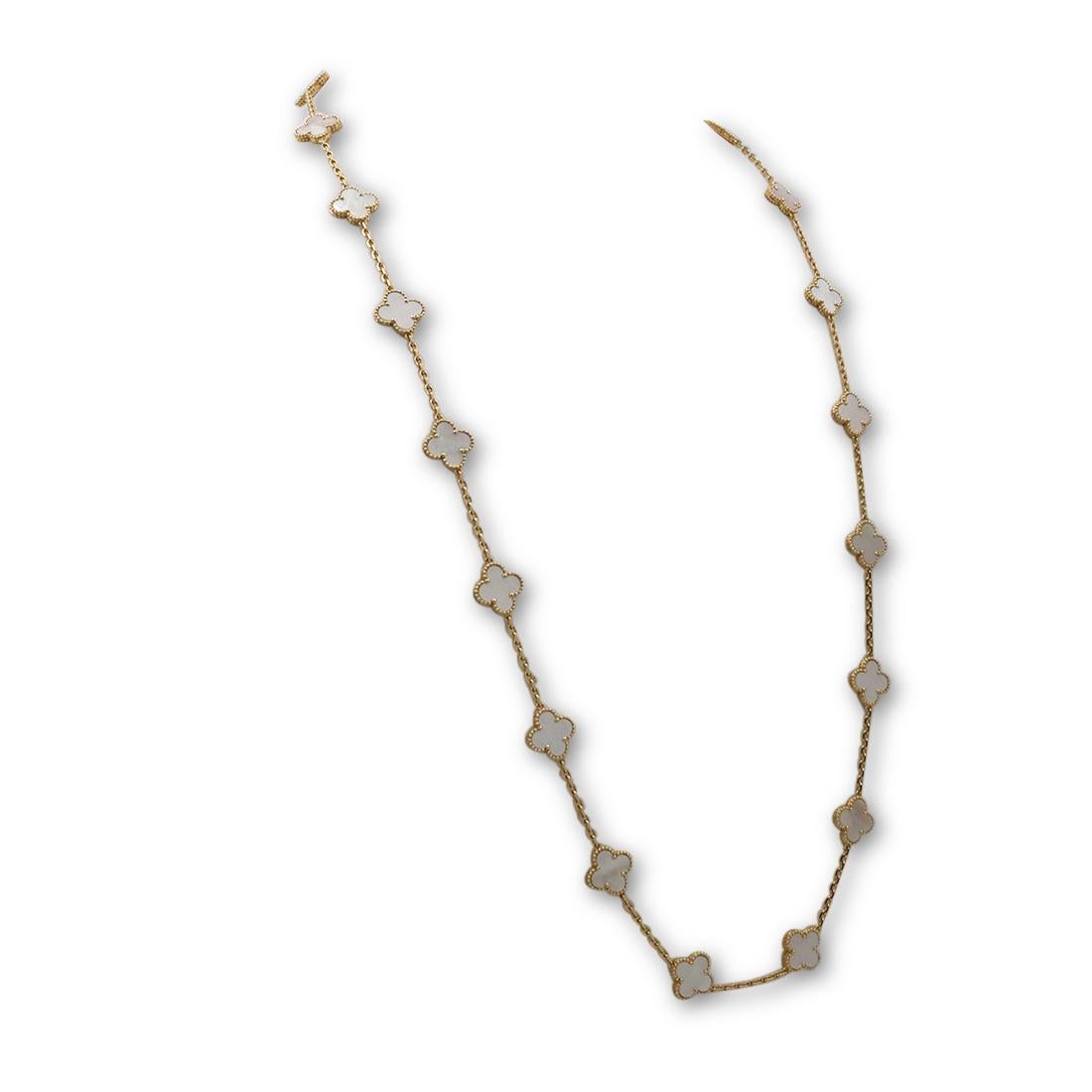 vca alhambra mother of pearl necklace
