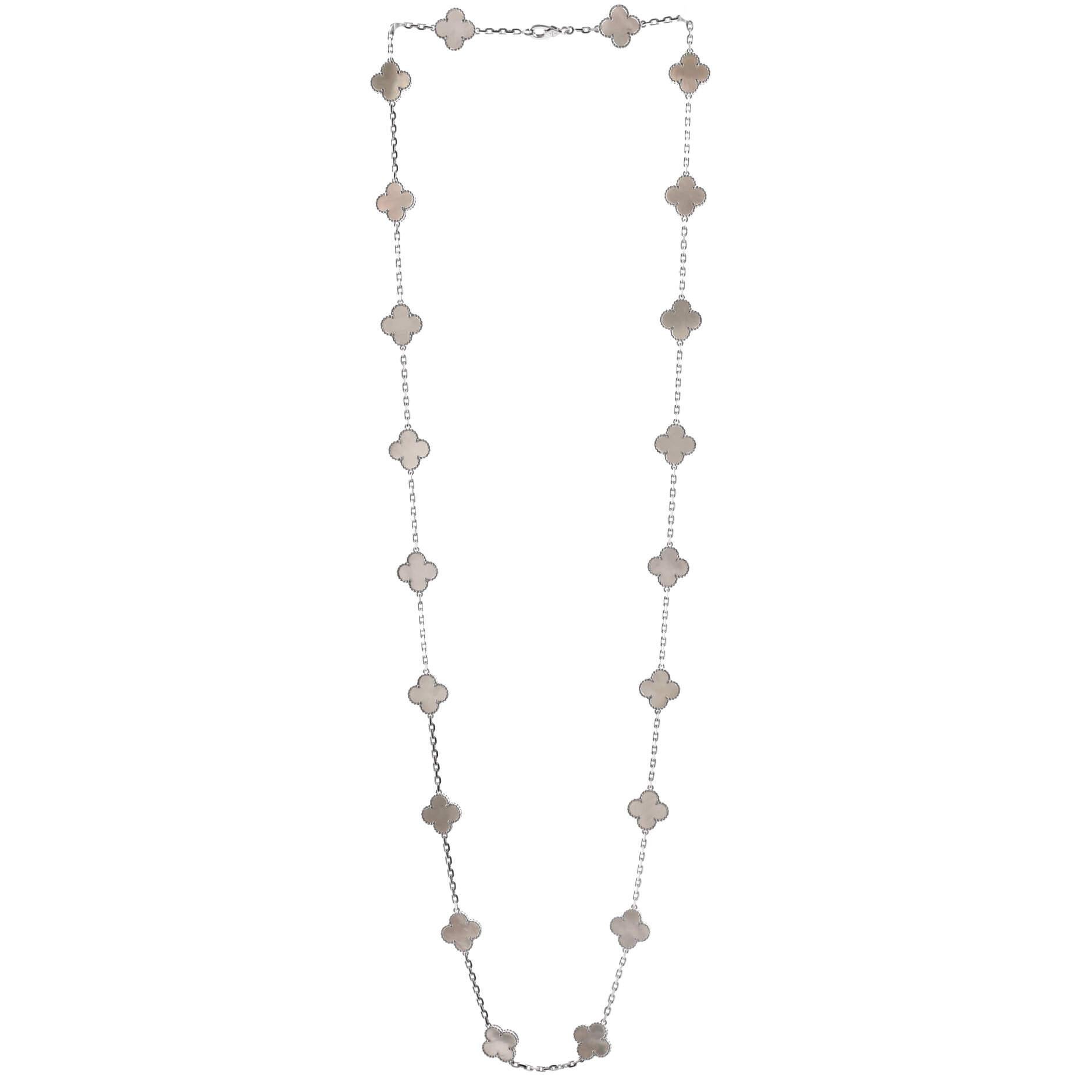 alhambra guilloche necklace