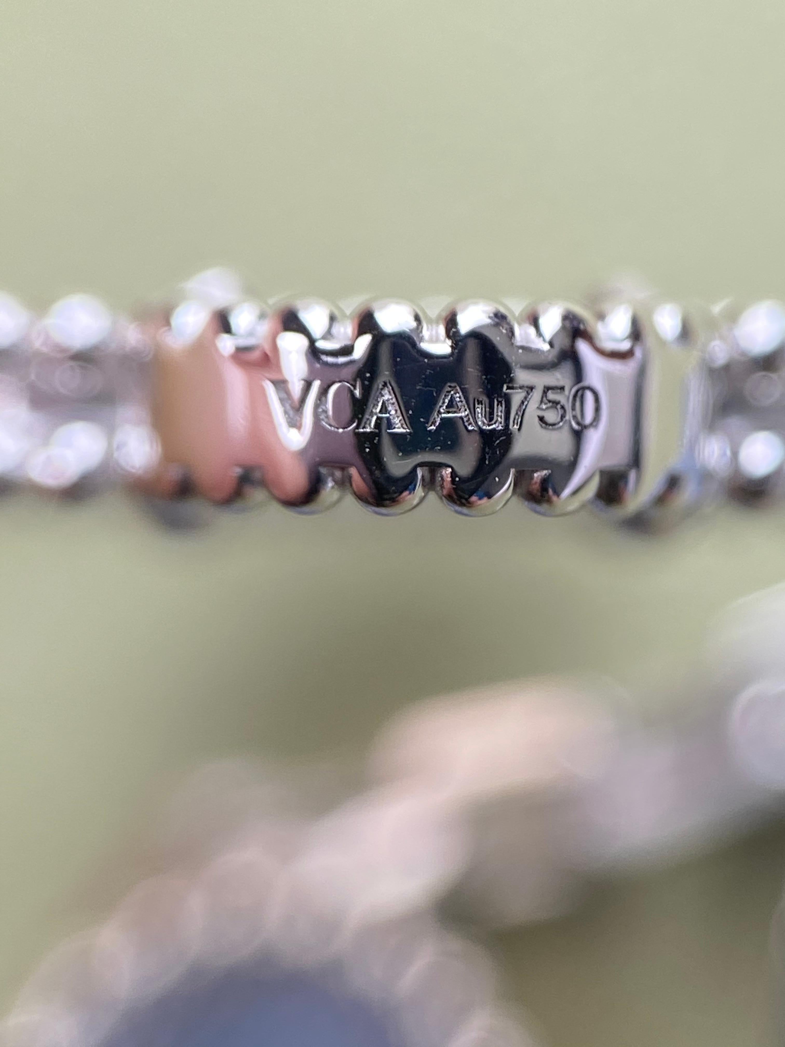 Van Cleef & Arpels Vintage Alhambra Halskette mit 20 Motiven, Weißgold, Chalcedon 10