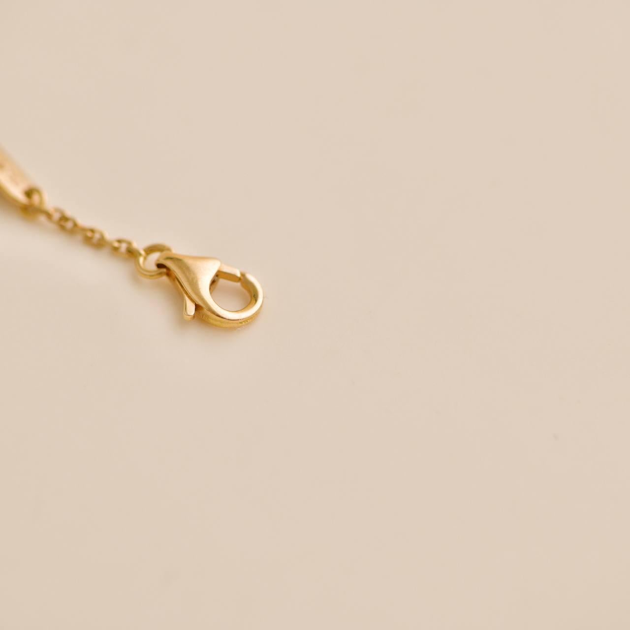 Van Cleef & Arpels Collier pendentif Vintage Alhambra 2012 Holiday Diamond MOP 2
