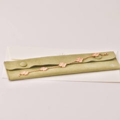 Van Cleef & Arpels Bracelet vintage Alhambra à 5 motifs martelés en or rose 18 carats