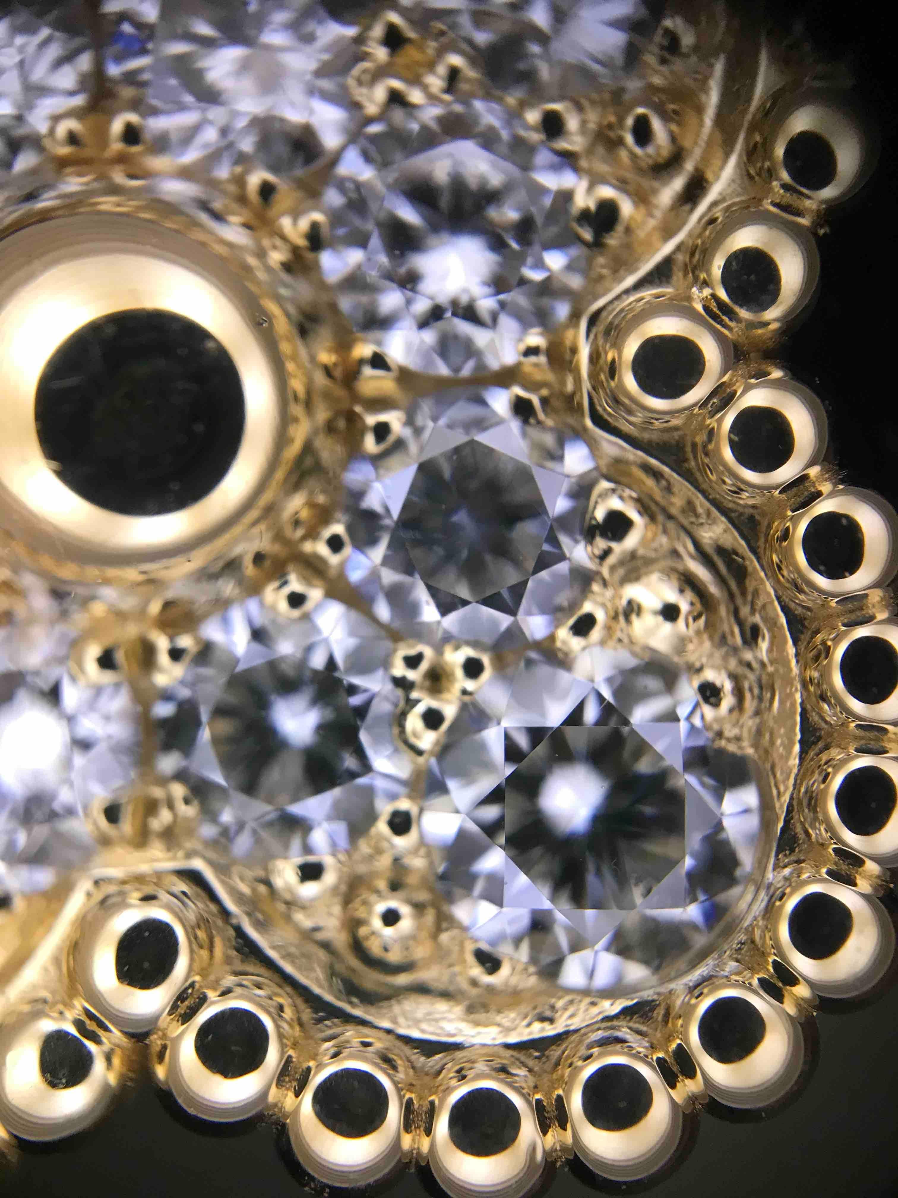 Van Cleef & Arpels Vintage Alhambra 5 Motifs Diamond Bracelet, Yellow Gold 3