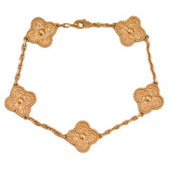 Van Cleef 
Arpels Bracelet vintage Alhambra à 5 motifs en or jaune