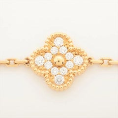 Van Cleef & Arpels Vintage Alhambra 5P Bracelet diamant en or jaune 18K