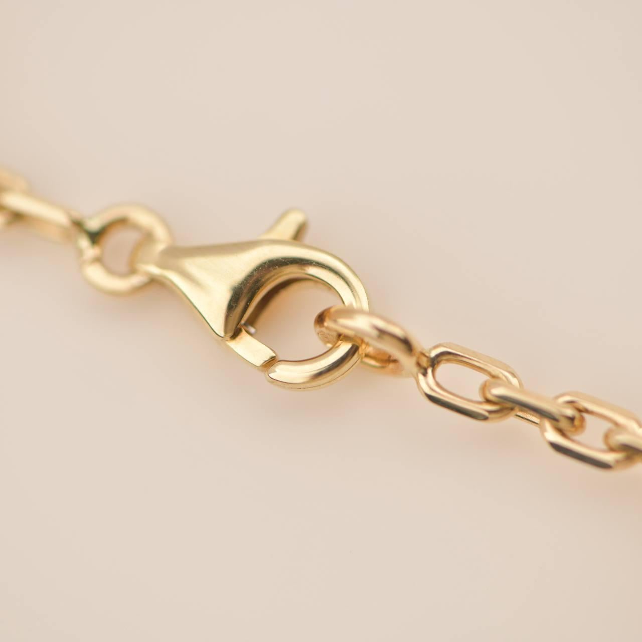 Van Cleef & Arpels Vintage Alhambra Black Onyx 10 Motif Yellow Gold Necklace 1
