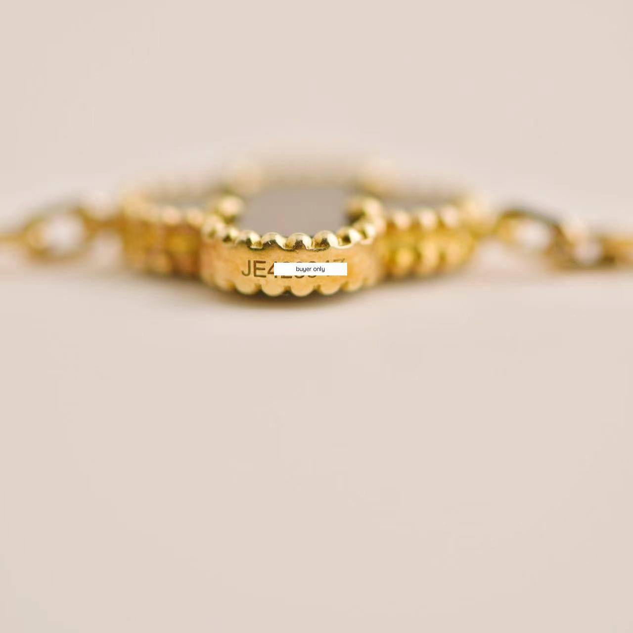 Van Cleef & Arpels Vintage Alhambra Black Onyx Yellow Gold Bracelet 2