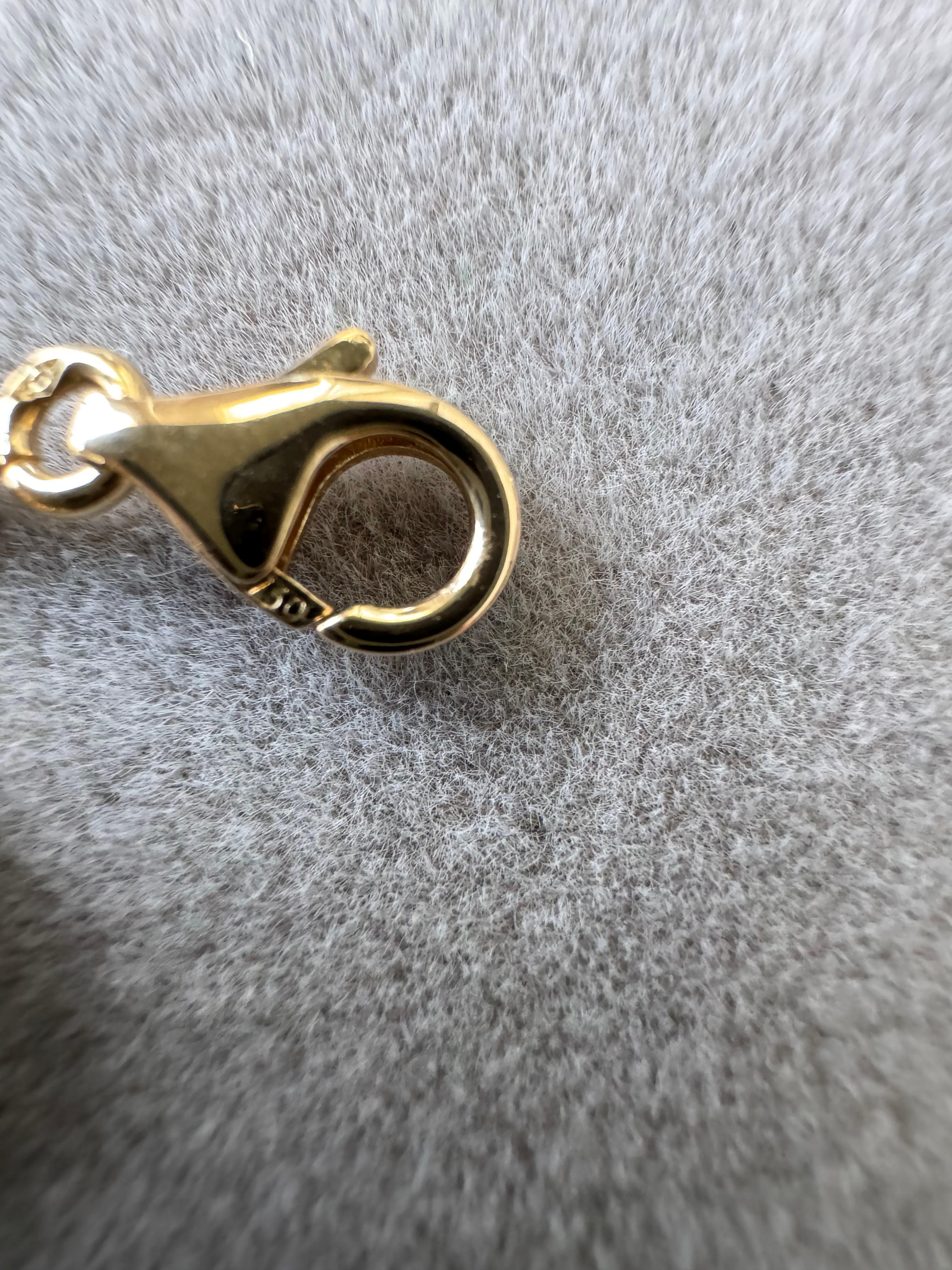 Van Cleef & Arpels Vintage Alhambra Tiger's Eye 5 Motif Yellow Gold Bracelet 4