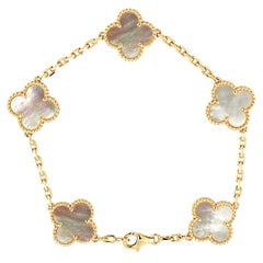 Van Cleef & Arpels Vintage Alhambra Bracelet, 5 Motifs