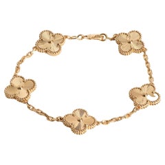 Van Cleef & Arpels Vintage Alhambra Bracelet in 18k Yellow Gold