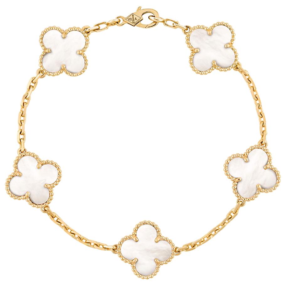 Van Cleef & Arpels Vintage Alhambra Bracelet Mother of Pearl