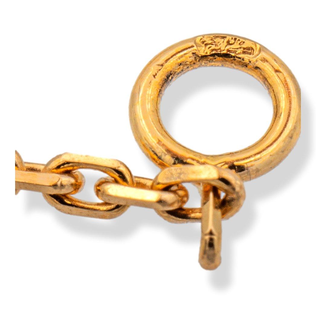 Modern Van Cleef & Arpels Vintage Alhambra Bulls-Eye Diamond Rose Gold Pendant Necklace