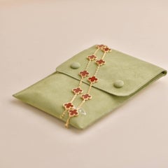 Van Cleef & Arpels Collana vintage Alhambra in corniola con 10 motivi in oro giallo